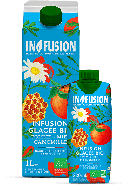 Infusion - infustion glacée pomme miel camomille