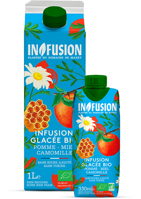 Infusion - infustion glacée pomme miel camomille